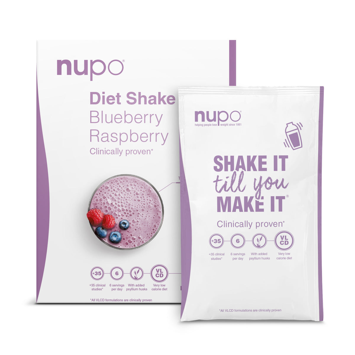 Nupo Diet Shake - Blueberry Raspberry