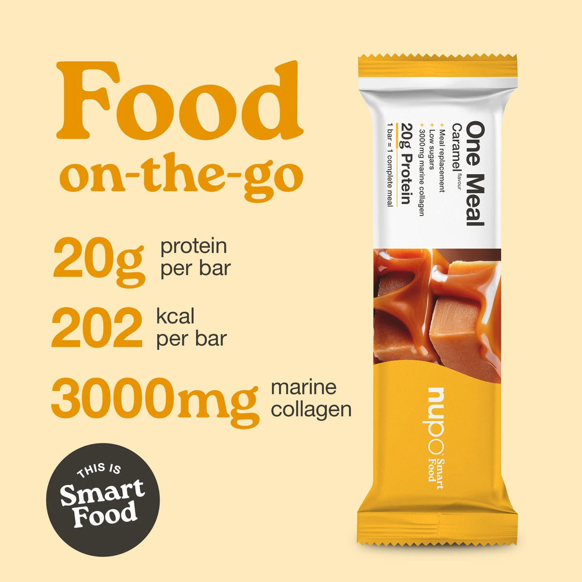 Nupo One Meal Bar Caramel - Collagen